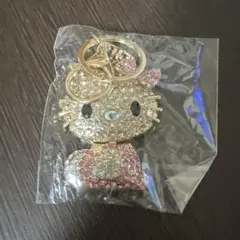 ハローキティ キーホルダー クリスタル風