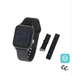 project EE EE02 スマートウォッチ ブラックxブラック