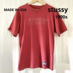 stussy ステューシー ステッチロゴ Tシャツ LARGE 紺タグ 90s