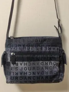 CHARLES JOURDAN ショルダーバッグ ブラック✕グレー