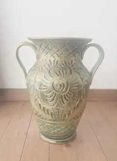 イタリア輸入品❱アンティーク調 傘立て 真鍮装飾 フルーツモチーフ