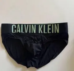 カルバンクライン　メンズビキニ　L(M) 黒　ナイロンストレッチ　男性ブリーフ