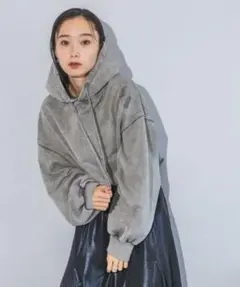 jeanasis Fadeクラッシュフーディ　グレーのサムネイル