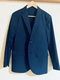 【美品】ユニクロ感動ジャケット&パンツ　ウルトラライトコットンライクセットアップ