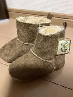 ファー付きブラウンブーツ　12.5cm