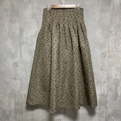 NOLLEY’SSophi ウォッシャブルドットグログランタックフレアースカートのサムネイル