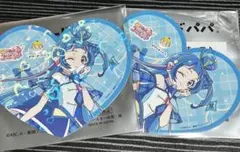 キミとアイドルプリキュア　ビアードパパ　ホログラムハートコースター ウインク