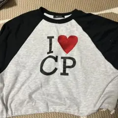 I ❤️ CP ラグランスリーブ トレーナー