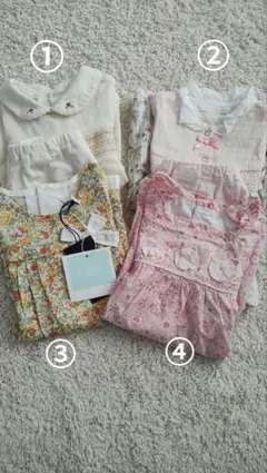 Bebe reduction ワンピース　70 80　べべ　リバティ