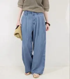 新品未使用　SLOBE IENA LEDENIM TUCK TROUSER 36