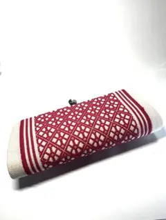 津軽こぎん刺しクラッチバッグ