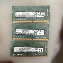 ノートPC用 DDR4 8GB メモリ ×3枚 - メルカリ
