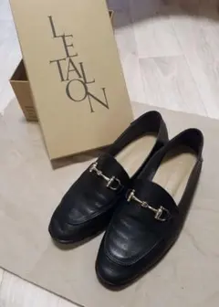 LE TALON 今季 レザービットバブーシュ ブラック 23㎝　ローファー