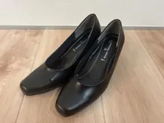 フォーマル　ヒール　パンプス　黒　24cm Romeo Valentino