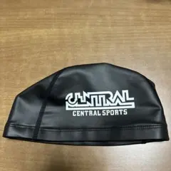 セントラルスポーツ スイミング キャップ 水泳帽 Lサイズ 黒色