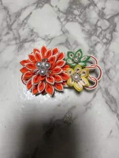 成人式・帯締め飾り　卒業式・袴飾り　つまみ細工飾り　　卒業式シーズン限定単品販売