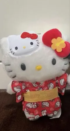 Sanrioキャラクターズハイビスカス浴衣ちょいデカドール ハローキティ