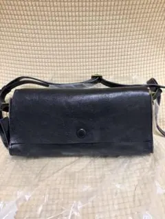CANAL JEAN El mar レクタングルレザーショルダーバッグ