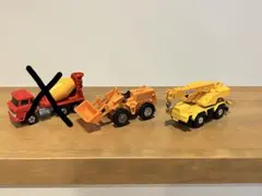 ミニカーセット ホイールローダー・クレーン車 トミカ　日本製