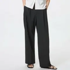 ユニクロ　タックワイドパンツ　L 69cm