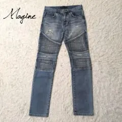 magine　マージン　バイカージーンズ　ダメージ加工　サイズ44