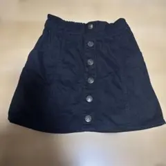 ラブトキシック　黒いボタン付きスカート