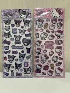 正規品　サンリオ　キャンディグリッターステッカー　キティ　クロミ