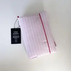 早い者勝ち　韓国　バインダー　カバー　貯金　現金管理　ピンク　ストライプ