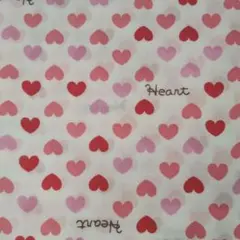 ♥TCブロード生地(２ｍ)♥　ハート