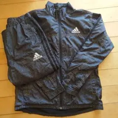 アディダス　ウインドブレーカー　セットアップ　黒　160