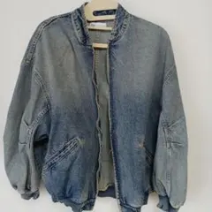 【値段交渉可能】ZARA デニムボンバージャケット M-L
