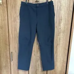 ネイビー スラックス テーパードストレッチパンツのサムネイル