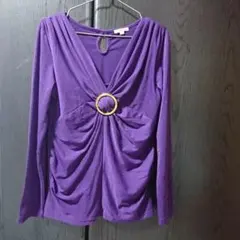 ⑭☆最終価格☆胸バックルカットソー