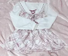 LIZLISA Sewing Bear柄セットアップ ホワイト(101)