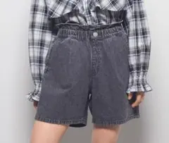 デニムショートパンツ グレー　女の子　150