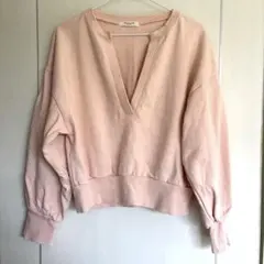 FREAK'S STORE スリットネック スウェット ピンクのサムネイル