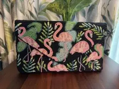 お値下げ！未使用品⭐︎ビーズ刺繍クラッチバッグ1 Clutch me by Q