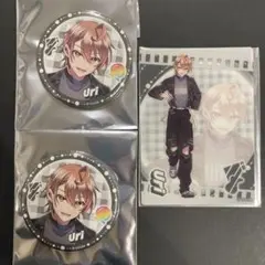 カラフルピーチ　うり　缶バッジ　フィルム風クリアカード　ウィンターフェア