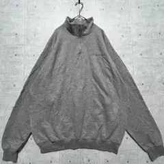 W18 ジャージーズ JERZEES ハーフジップスウェット US古着 ロゴ刺繍