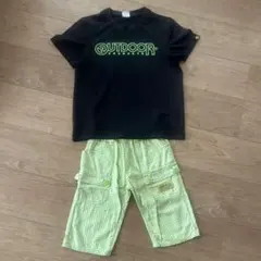 セット！OUTDOOR TシャツとBranshes ショートパンツ 130