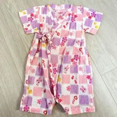 ミキハウス　ベビー甚平 60-70cm 美品