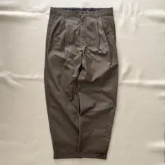 kolor(カラー)ベージュ ツータック チノパン ポリエステル コットン