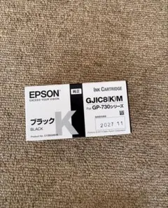 EPSON ブラックインクカートリッジ GJIC8(KM)12個セット Amazon.co.jp: エプソン EPSON GP-730シリーズ用 インクカートリッジ