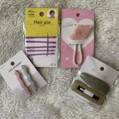 DAISO ヘアアクセサリー 4点セットのサムネイル