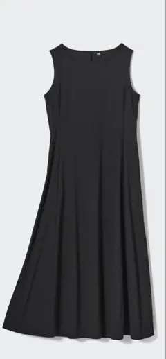 ユニクロ　ウルトラストレッチエアリズムワンピース　ブラック　2024 Lサイズ