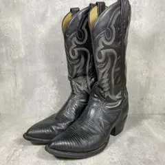 【極美品】TONY LAMA リザードレザー ウエスタンブーツ 25.5 トカゲ