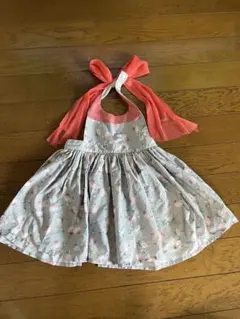 MARLMARLフラミンゴ柄エプロンドレス