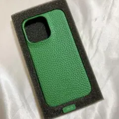 iPhone13pro 薄型 軽量 ワイヤレス充電対応 携帯ケース グリーン