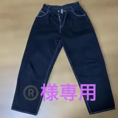 X-girl ワイドテーパード　デニムパンツ　ブラック