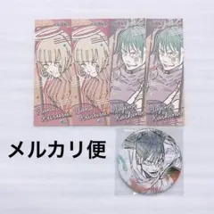 呪術廻戦展 缶バッジ ステッカー 来栖華 鹿紫雲一